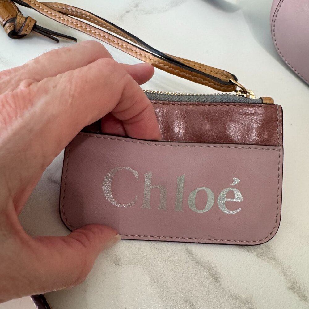 Chloé Indy Curated Trio: Woodrose Camera Bag, Wallet & Card Holder - Picture 7 of 16